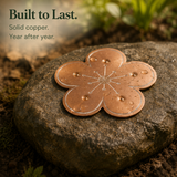 Bloomara – Pure Copper Bird Bath Purifier Disc, Algae Control Flower