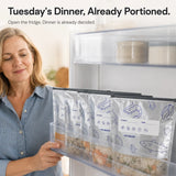 Freshlock – Reusable freezer storage bags with label panel, 10 pack
