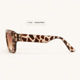 Florenza – Oversized Square Leopard Sunglasses with Gradient Lenses