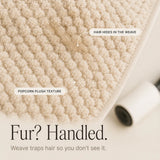 Pawtect – Non Slip Sofa Cover for Pets, Anti Slip Couch Protector, Plush Sectional Cover