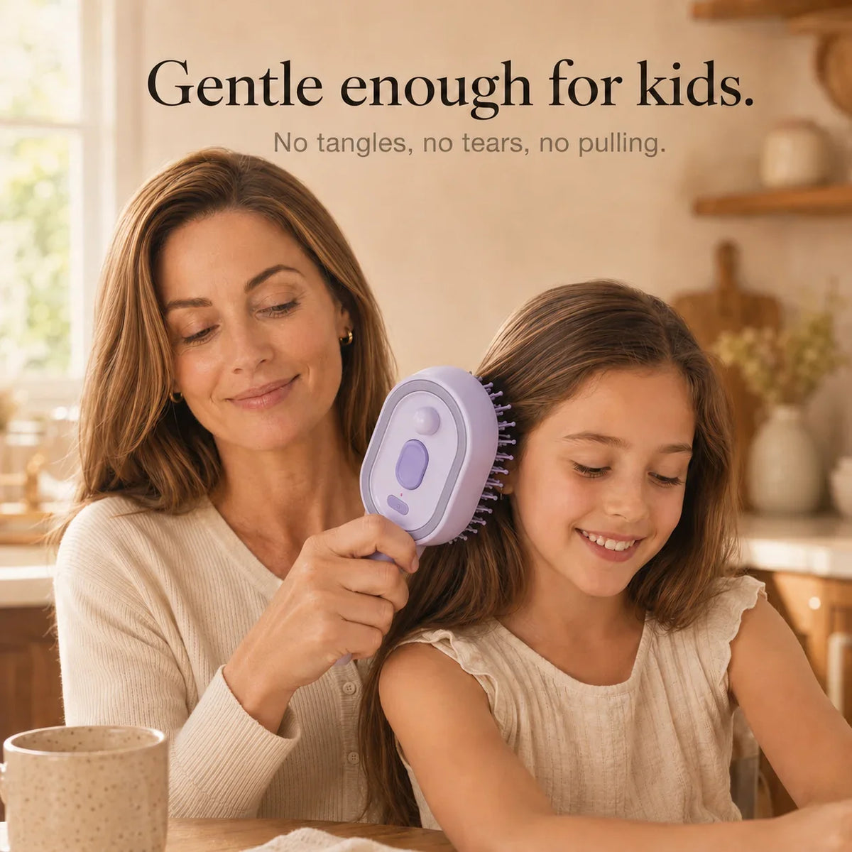 Velura – Self-Cleaning Scalp Massager Brush with Mist Spray Tank