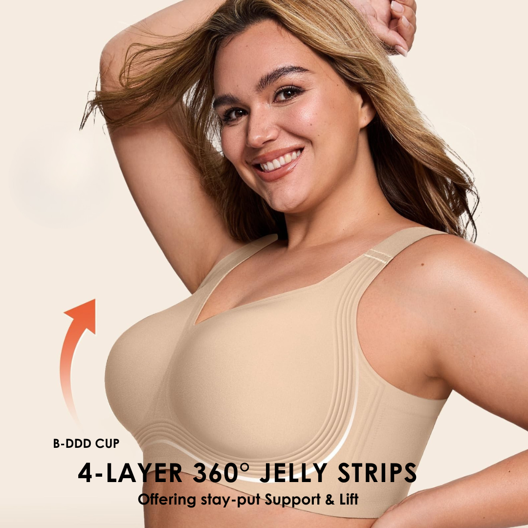 JelliShape - Women's 4 Layer 360° Jelly Strips Wireless Bra