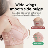 Florelle – Women's Lace Push-Up Bra with Side Smoothing Wings