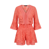 Florenza – Floral Lace V-Neck Romper