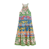 Vivanya – Women's Bold Floral Summer Maxi Dress