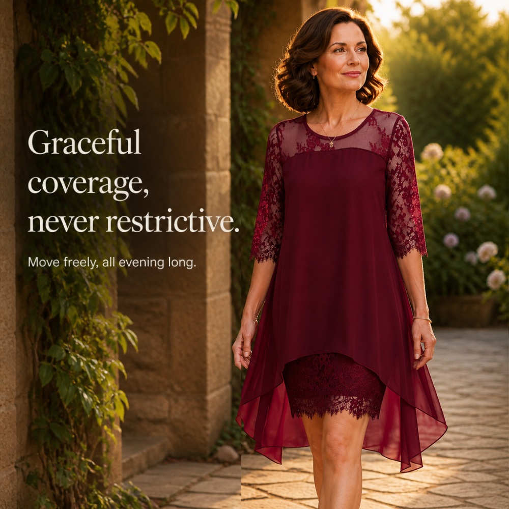 Wearbella – The High-Low Lace-Look Dress That Actually Fits