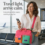 Solara – Color Block Weekend Bag with Crossbody Strap