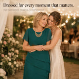 Florenza – Tiered Chiffon-like Midi Dress for Weddings and Events