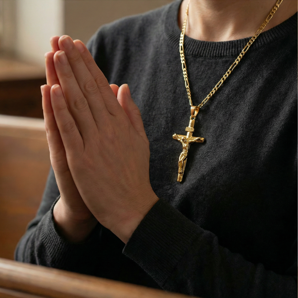 Sancta – Fashionable Crucifix Necklace