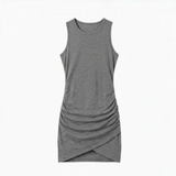 Vivara - Women's Ruched Sleeveless Bodycon Dress
