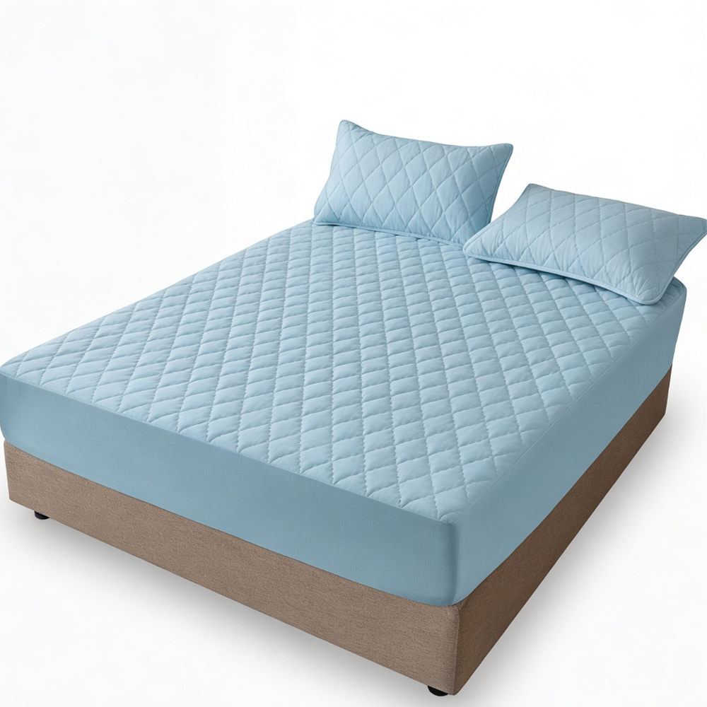 Slumbelle – Waterproof Quilted Mattress Cover & Pillowcase Set