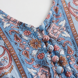 Floressa – Flowy Floral V Neck Maxi Dress