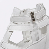 Veluna – Caged Wedge Sandals with Hidden Platform