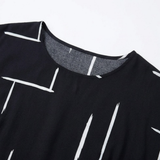 Elunara – Women's Pocketed Dolman Dress with Abstract Print