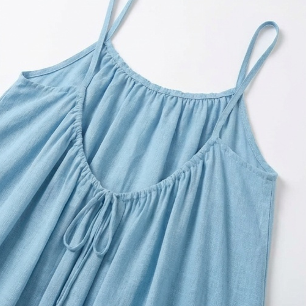 Summery Open-Back Sundress for Easy Summer Days