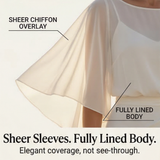 Velaire – Cape Sleeve Top and Wrap Pants Set for Women
