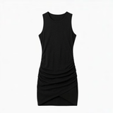 Vivara - Women's Ruched Sleeveless Bodycon Dress