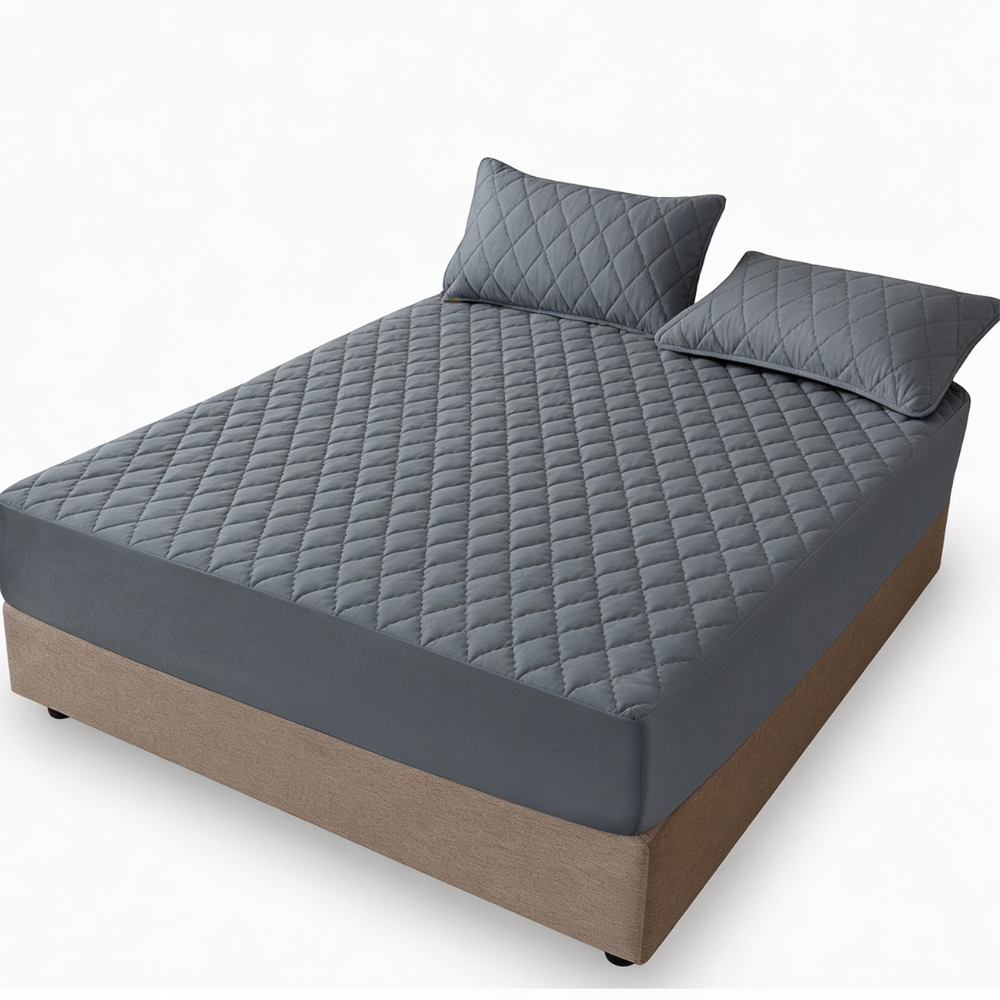 Slumbelle – Waterproof Quilted Mattress Cover & Pillowcase Set