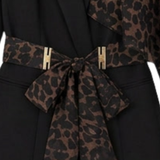 Selvana – Leopard accent blazer and pants set