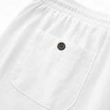 Lyriva – Women's Capri Pants with Drawstring Waist, Pockets and Button-Slit Hem