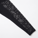 Luxefit – High Waisted Mesh Leggings with Hidden Pocket