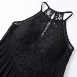 Lunavia – Lace Halter Boho Maxi Dress