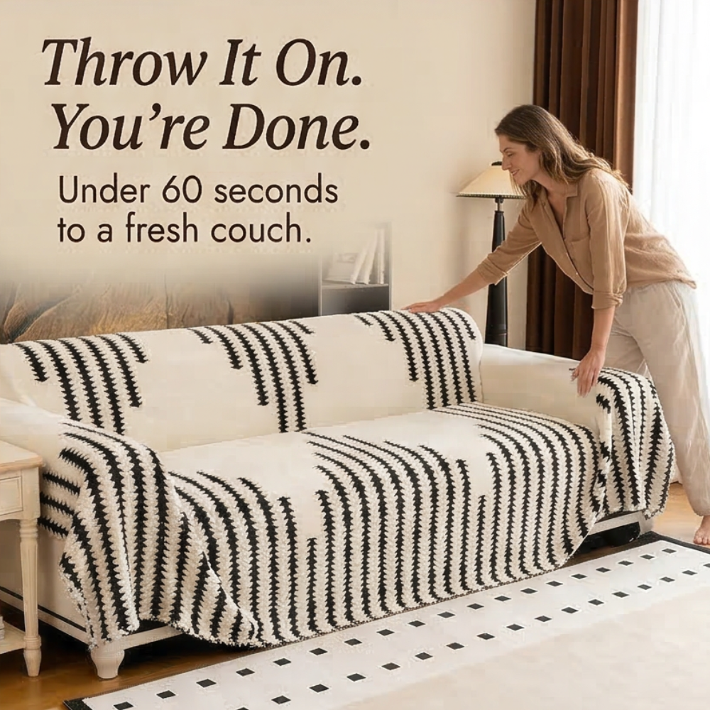 Velura - Non-Slip Plush Couch Cover
