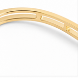 Veluna – Floating Crystal Gold Bangle Bracelet for Women