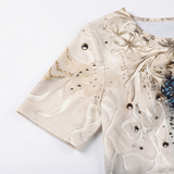 Floressa – 3D Floral A Line Summer Dress