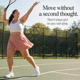 Movella – Plus Size Tennis Skort with Built-in Shorts and Pockets