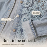 Florenza – Floral Lace-look Patchwork Jacket for Women