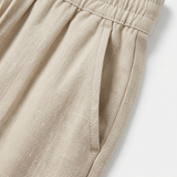 Linara – Women's Wide Leg Linen Look Drawstring Trousers