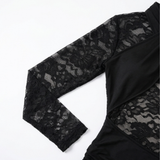 Velaire – Women's Lace Bodycon Mini Dress with Halter Neckline