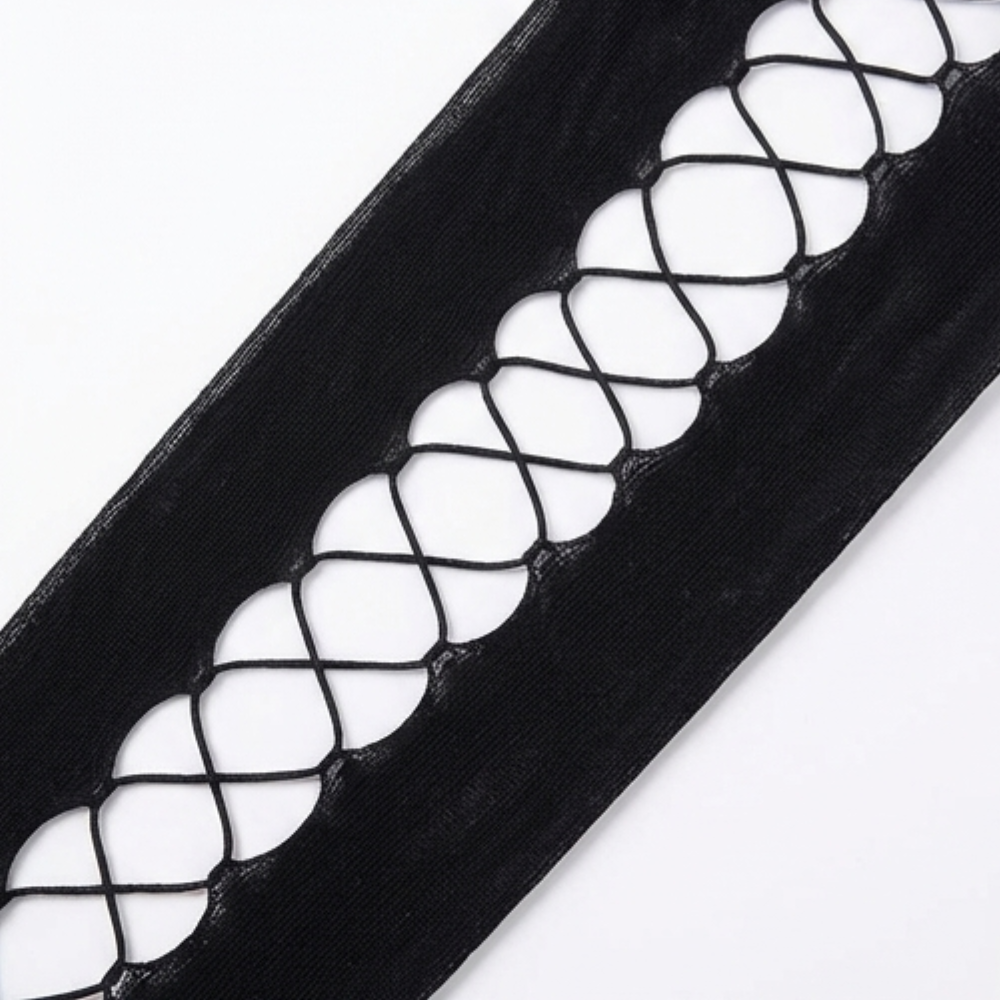 Nocturra – All in One Fishnet Garter Belt Stockings