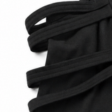 Vivelyn – Ladder Sleeve Tie Waist Romper