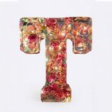 Florenza – Personalized Floral Resin Letter Light
