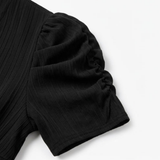 Vivella – Women's elegant puff sleeve midi dress