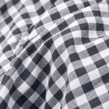 Veluna – Gingham Asymmetrical Ruffle Maxi Skirt for Women