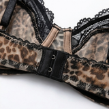 Luxette – Leopard lace push-up bra and panties set