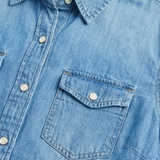 Veluna – Women's Soft Denim-Look Pajama Set