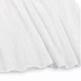 Lunavia – Eyelet V Neck Midi Dress with Tie Sleeves and Pockets