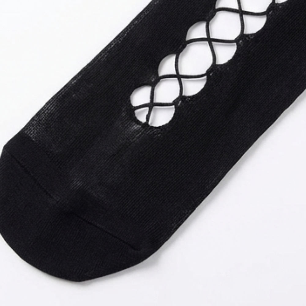 Nocturra – All in One Fishnet Garter Belt Stockings