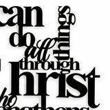 Graceline – Philippians 4:13 Layered Scripture Wall Art
