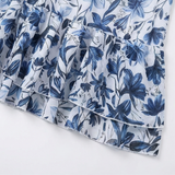 Coralina – Floral Swimsuit and Matching Skirt Set