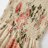 Florenza – Women's Smocked Floral Midi Dress