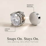 Luxora – Magnetic Diamond Stud Earrings Without Piercing