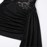 Velaire – Women's Lace Bodycon Mini Dress with Halter Neckline