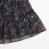 Floressa – Women's Tiered Chiffon Paisley Midi Dress