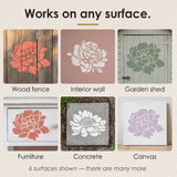 Florenza – Large Reusable Flower Stencils (Set of 6)