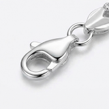 Clovara - Textured Silver Clover Chain Bracelet